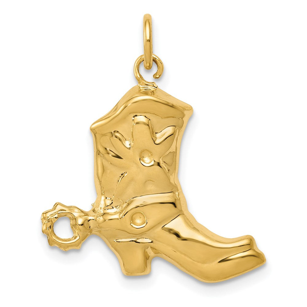 14k Yellow Gold 14k Boot Charm
