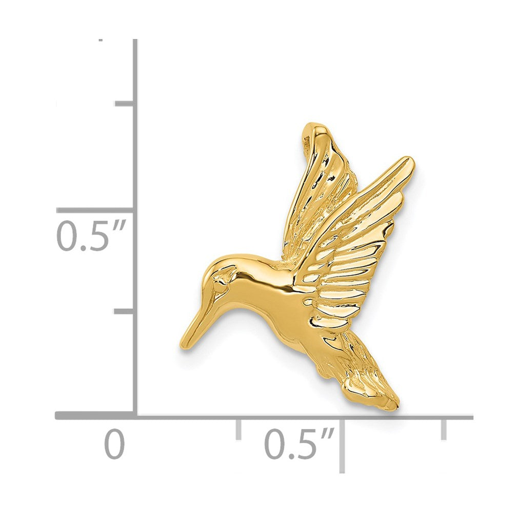 14k Yellow Gold 14k Hummingbird Chain Slide