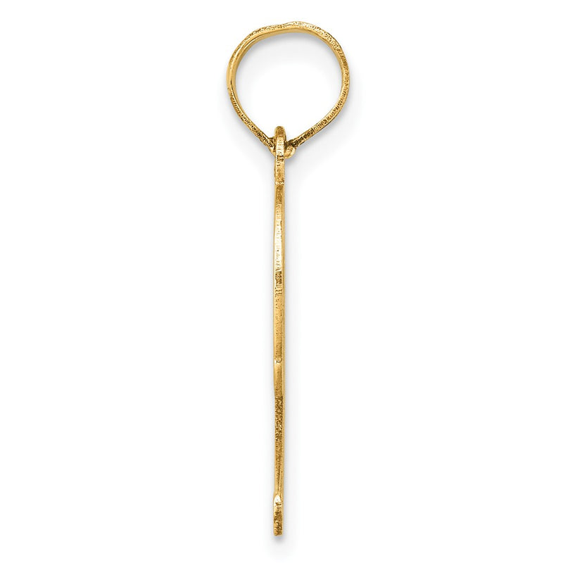 14k Yellow Gold 14k Polished Etched Number 9 Pendant