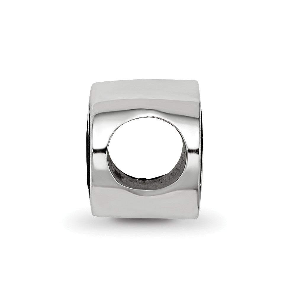 Sterling Silver Logoart Alpha Phi Oval Greek Letters Bead