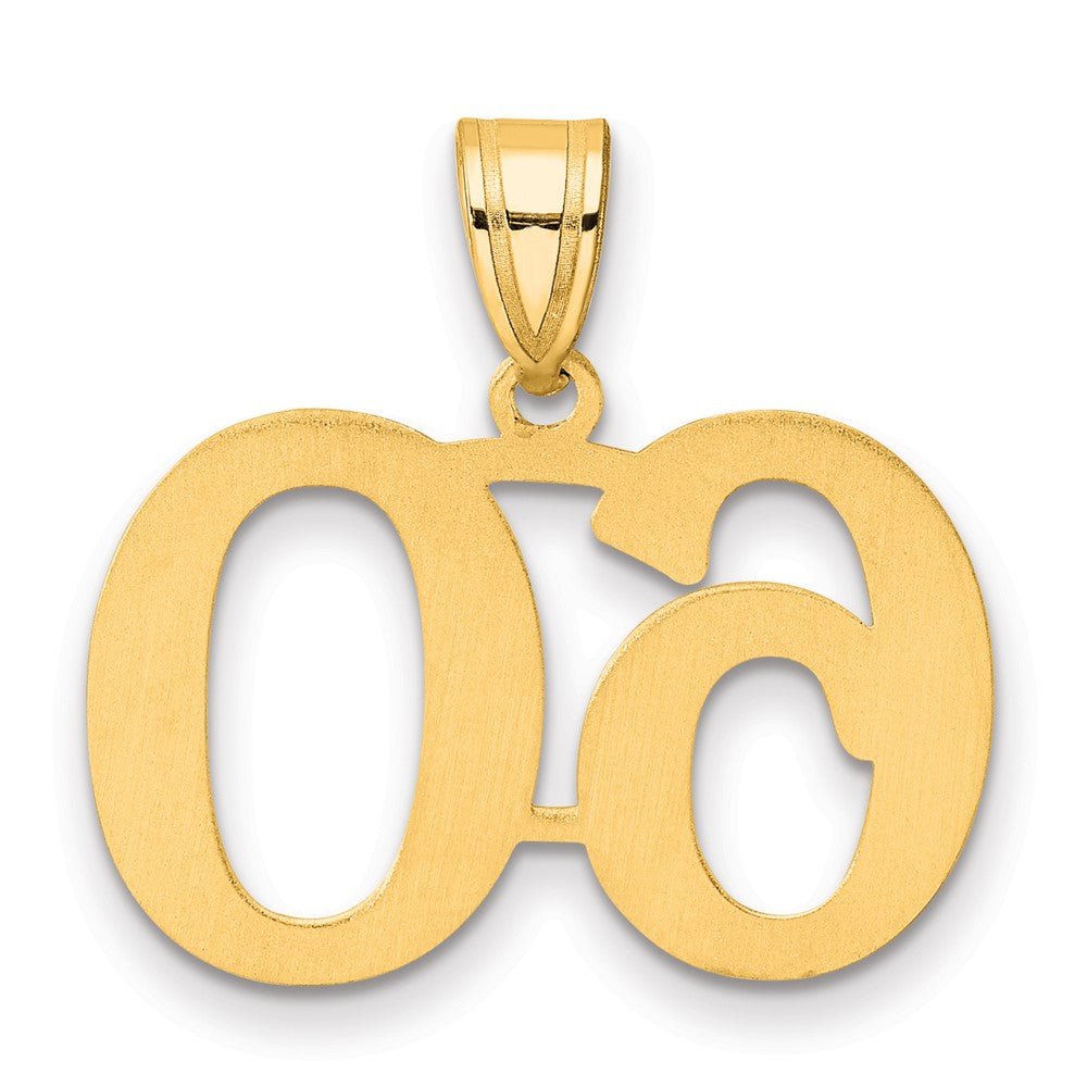 Sterling Silver Polished Number 60 Pendant