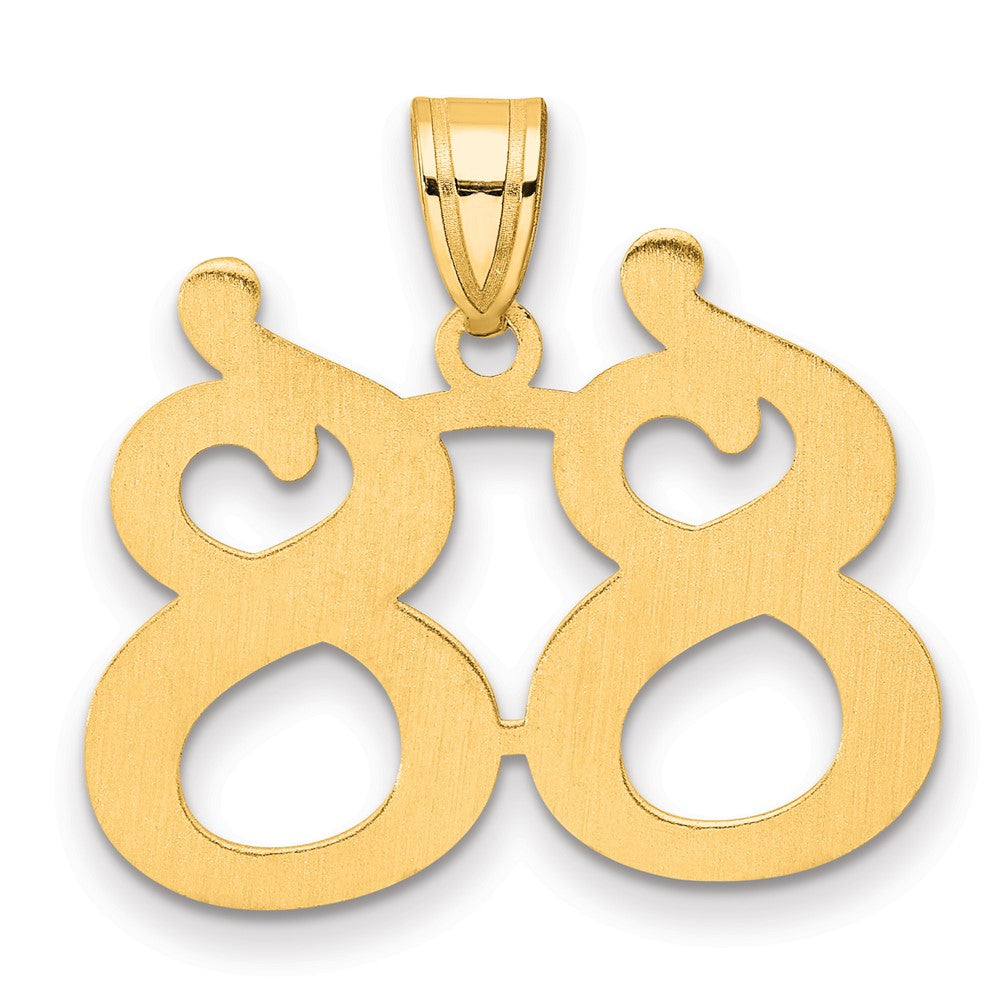 14K Yellow Gold Polished Number 00 Pendant