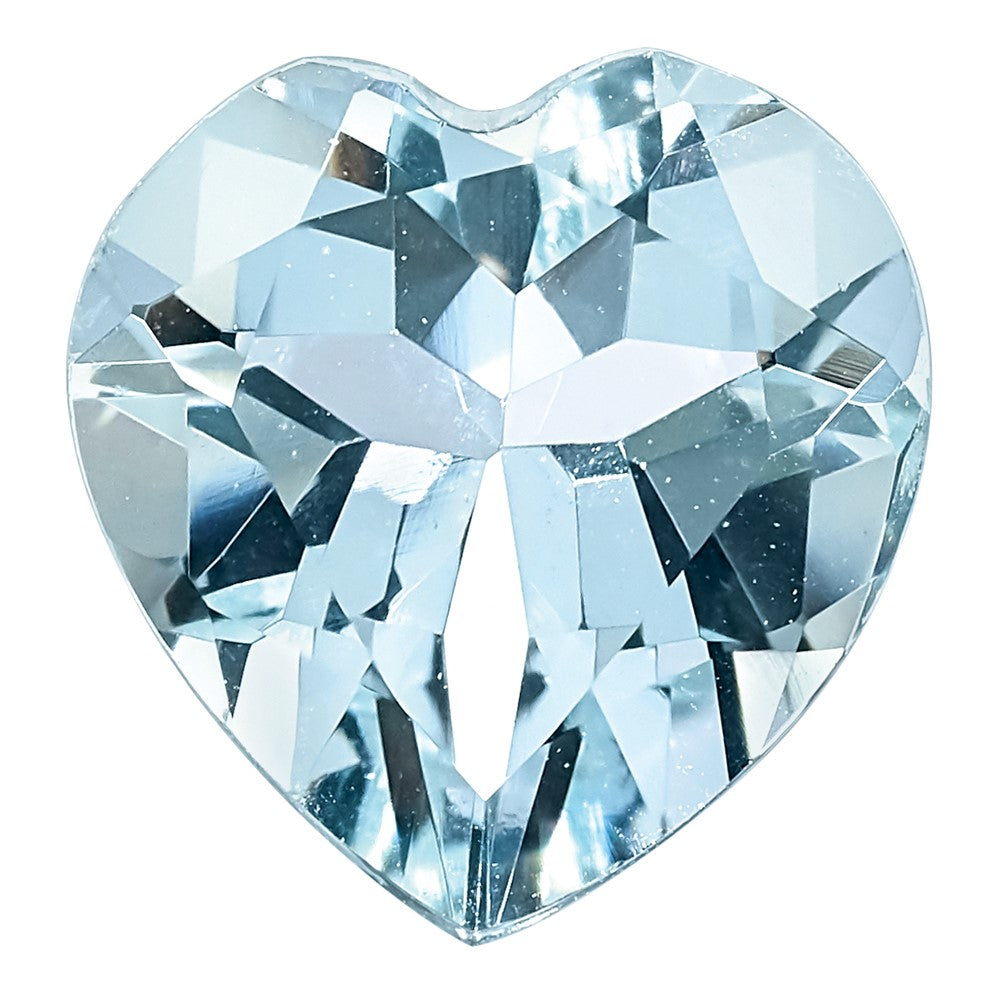 Gemstone Aquamarine Aa Quality 6mm Heart