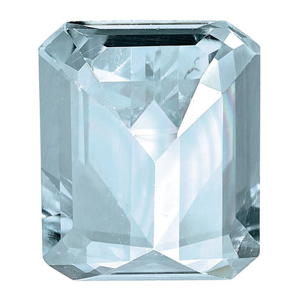 Gemstone Aquamarine Aa Quality 8X6mm Emerald Cut
