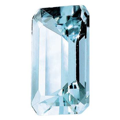 Gemstone Aquamarine Aa Quality 8X6mm Emerald Cut