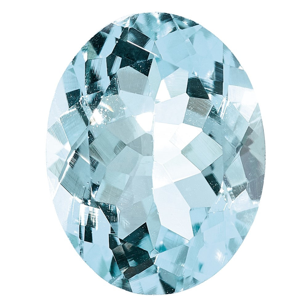 Gemstone Aquamarine Aa Quality 9X7mm Oval