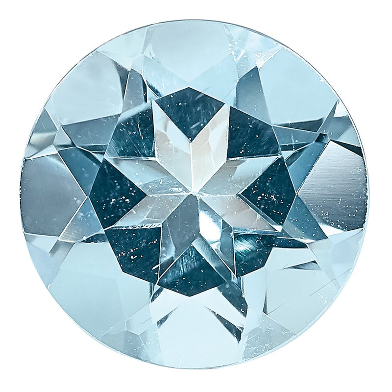 Gemstone Aquamarine Aaa Quality 6mm Round