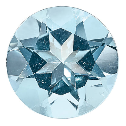 Gemstone Aquamarine Aaa Quality 6.5mm Round