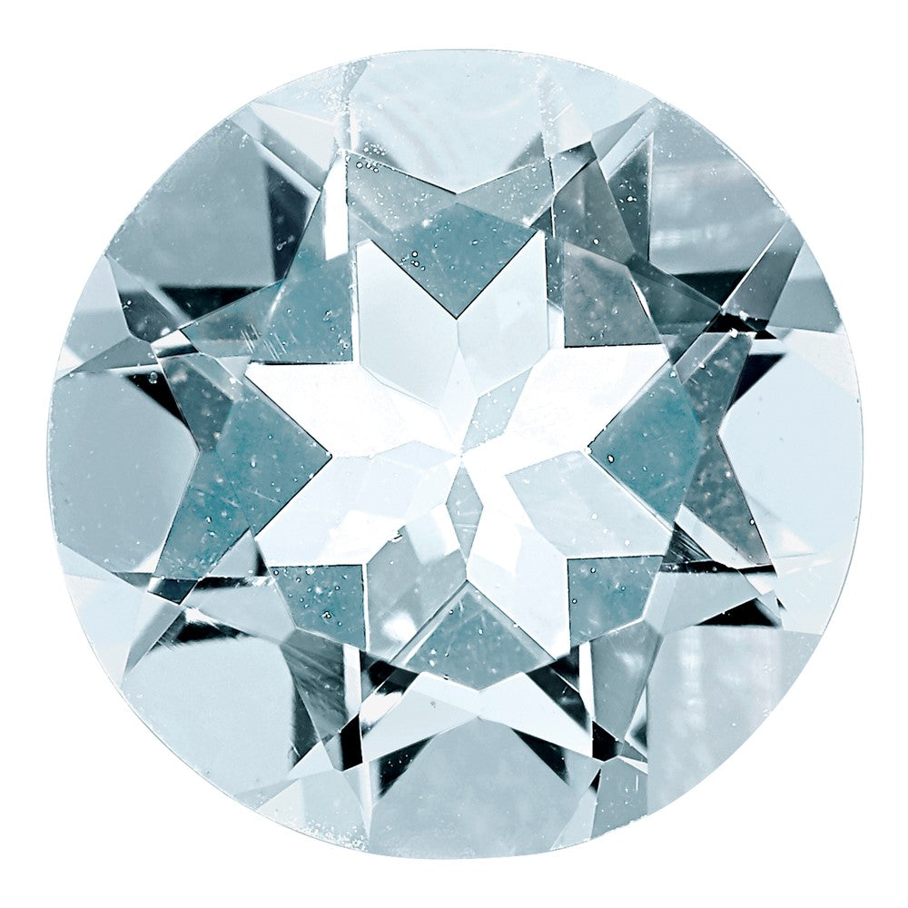 Gemstone Aquamarine Aa Quality 3.5mm Round