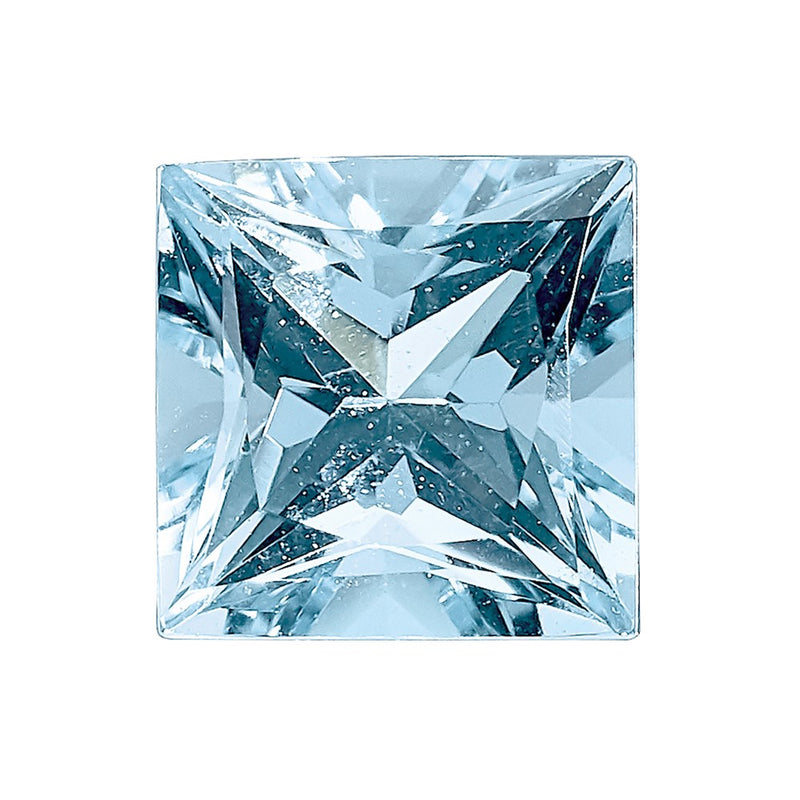Gemstone Aquamarine Aaa Quality 4mm Princess