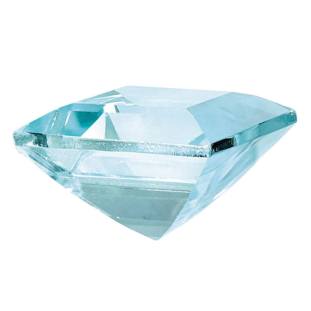 Gemstone Aquamarine Aaa Quality 5mm Square Step-Cut