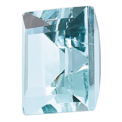 Gemstone Aquamarine Aaa Quality 6mm Square Step-Cut