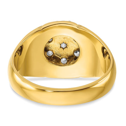 14k Two-Tone 1 Ct. Lab Grown Diamond VS/SI+ G+ Men's Cluster Ring