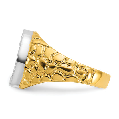 10K Two-Tone Two-Tone Fancy Ring Mounting