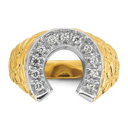 10K Two-Tone Two-Tone Fancy Ring Mounting