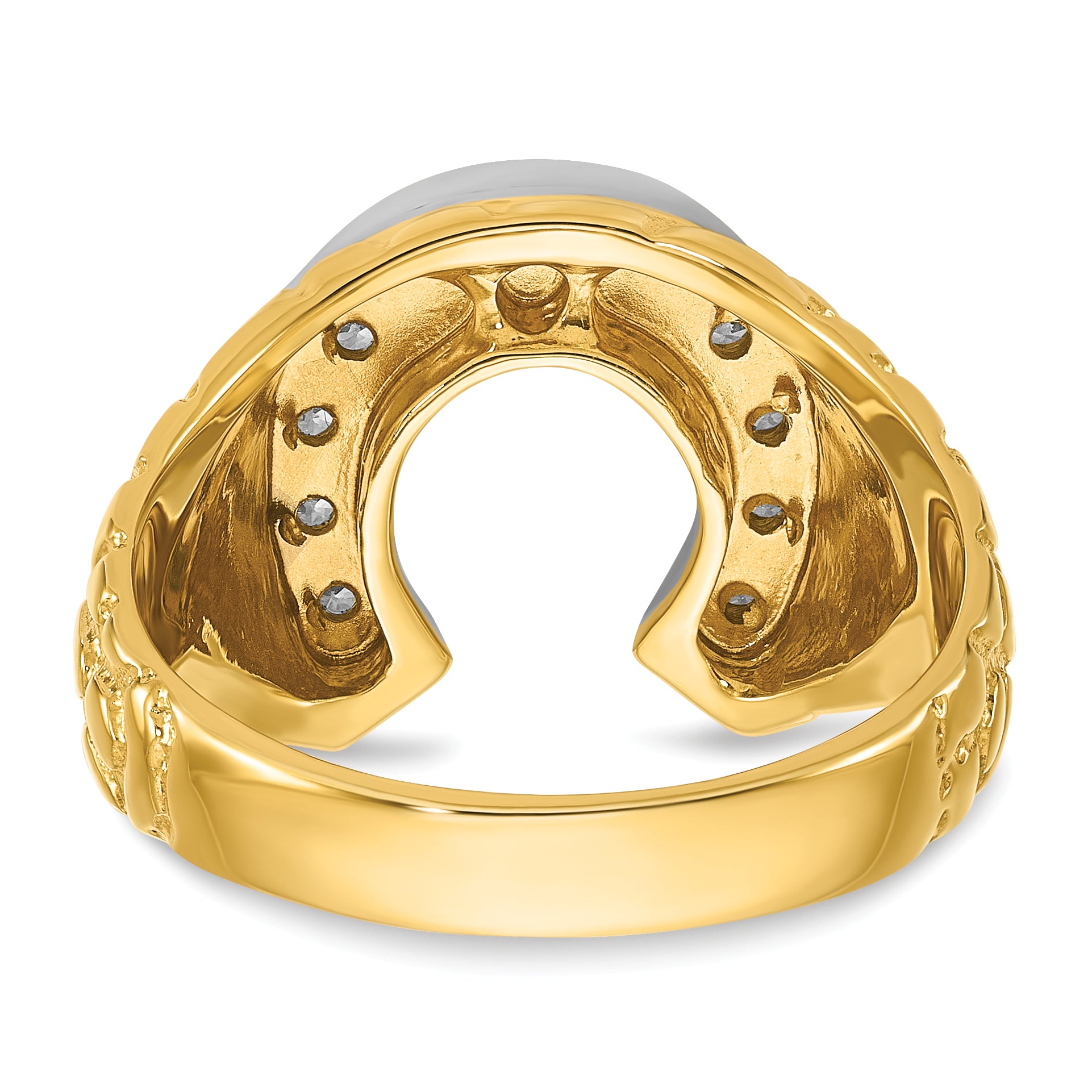 10K Two-Tone Two-Tone Fancy Ring Mounting