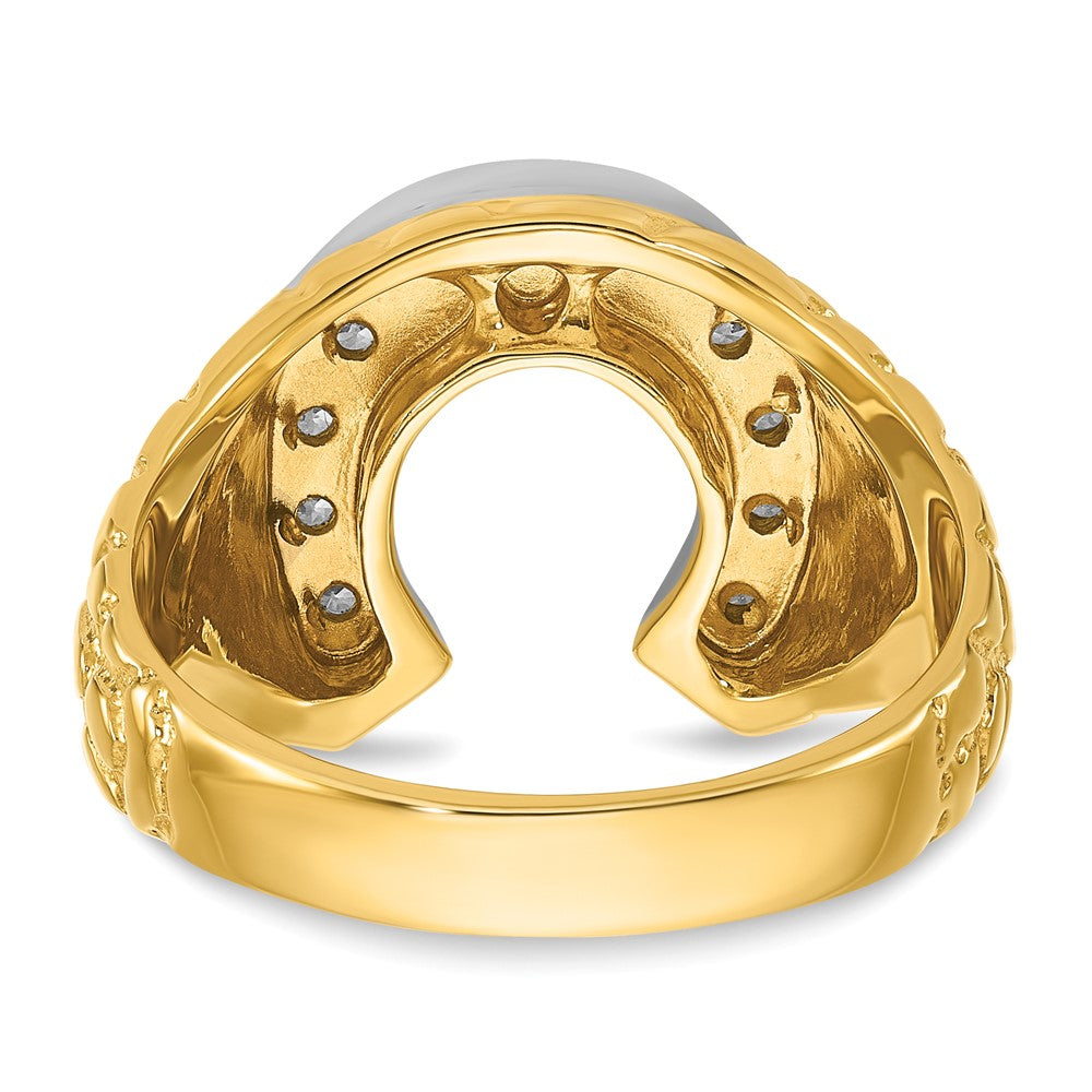 10K Two-Tone Two-Tone Fancy Ring Mounting