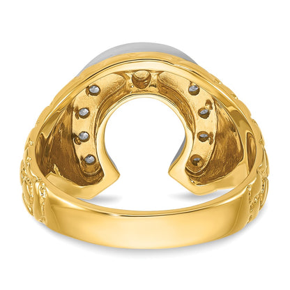 10K Two-Tone Two-Tone Fancy Ring Mounting