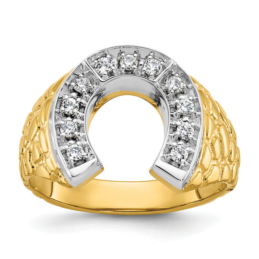 10K Two-Tone Two-Tone Fancy Ring Mounting