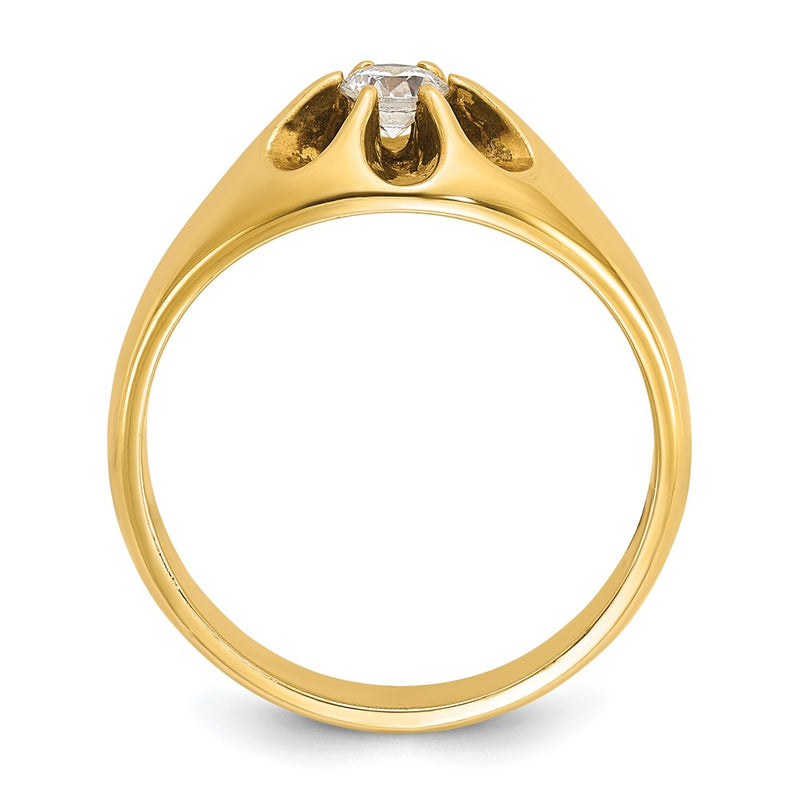 10K Yellow Gold Ibgoodman Men'S Diamond Complete Ring
