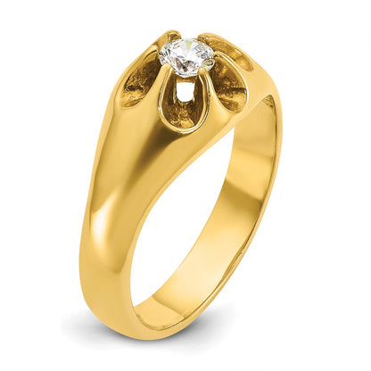 10K Yellow Gold Ibgoodman Men'S Diamond Complete Ring
