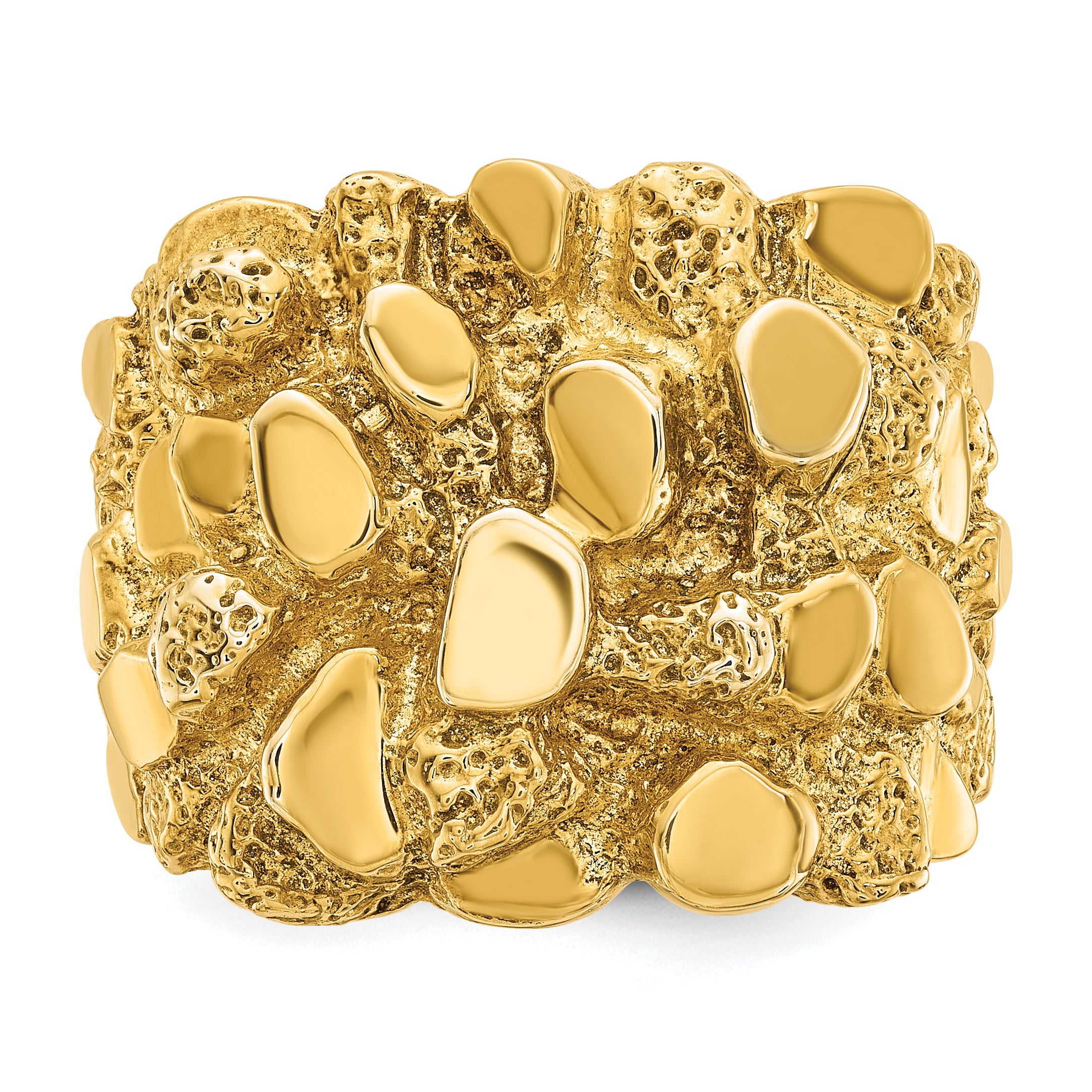 10K Yellow Gold Ibgoodman Men'S Nugget Ring