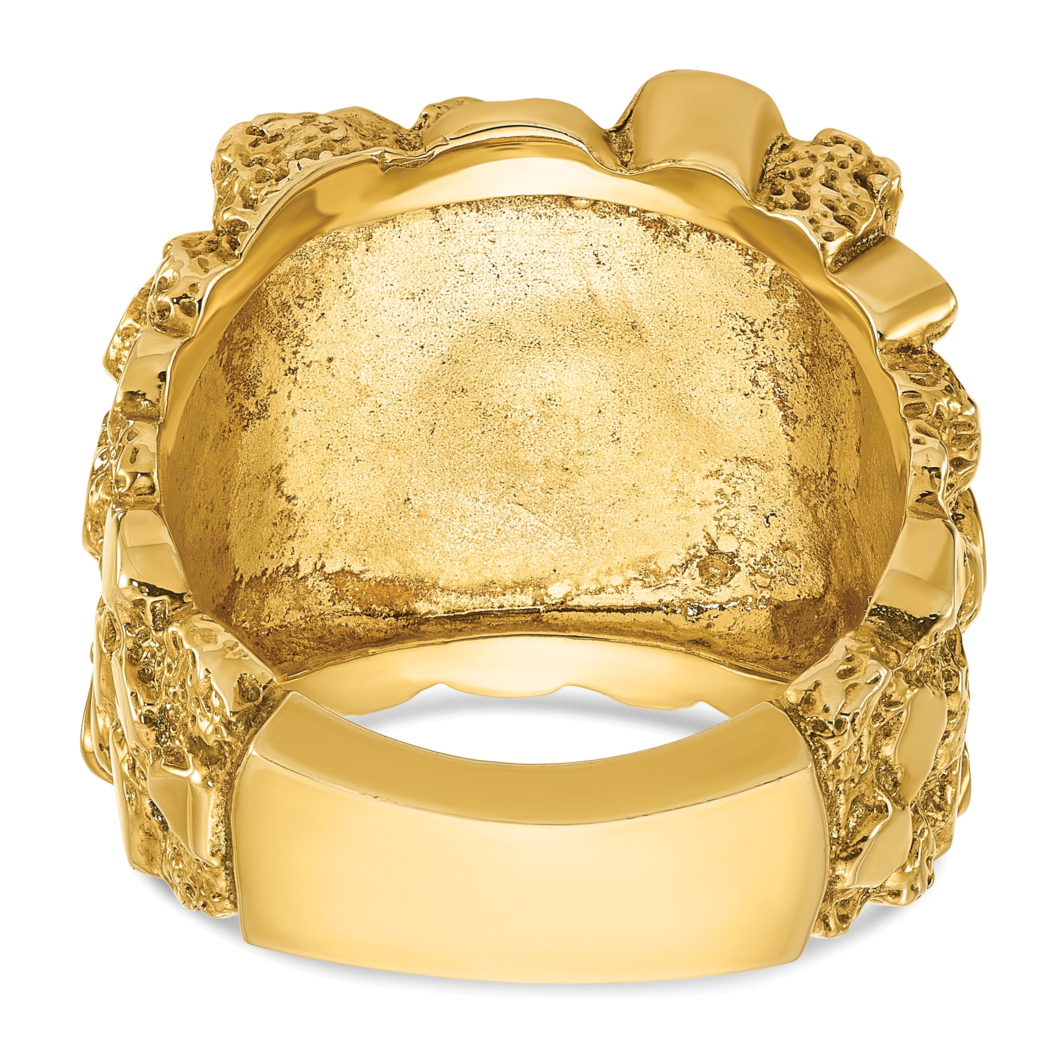 10K Yellow Gold Ibgoodman Men'S Nugget Ring