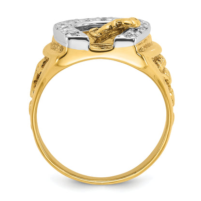10K Two-Tone Two-Tone Fancy Ring Mounting