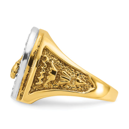 10K Two-Tone Two-Tone Fancy Ring Mounting