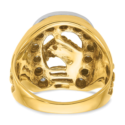 10K Two-Tone Two-Tone Fancy Ring Mounting