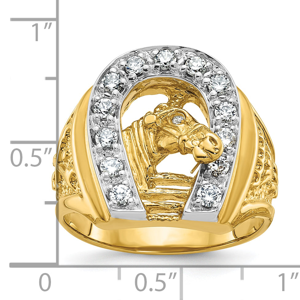 10K Two-Tone Two-Tone Fancy Ring Mounting