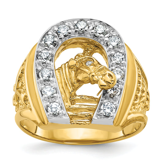 10K Two-Tone Two-Tone Fancy Ring Mounting