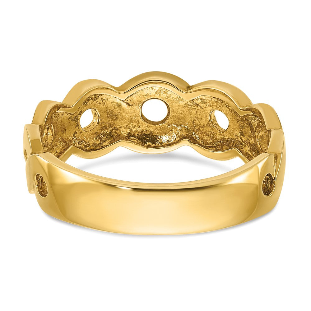 14k Yellow Gold Men's Infinity Design Ring