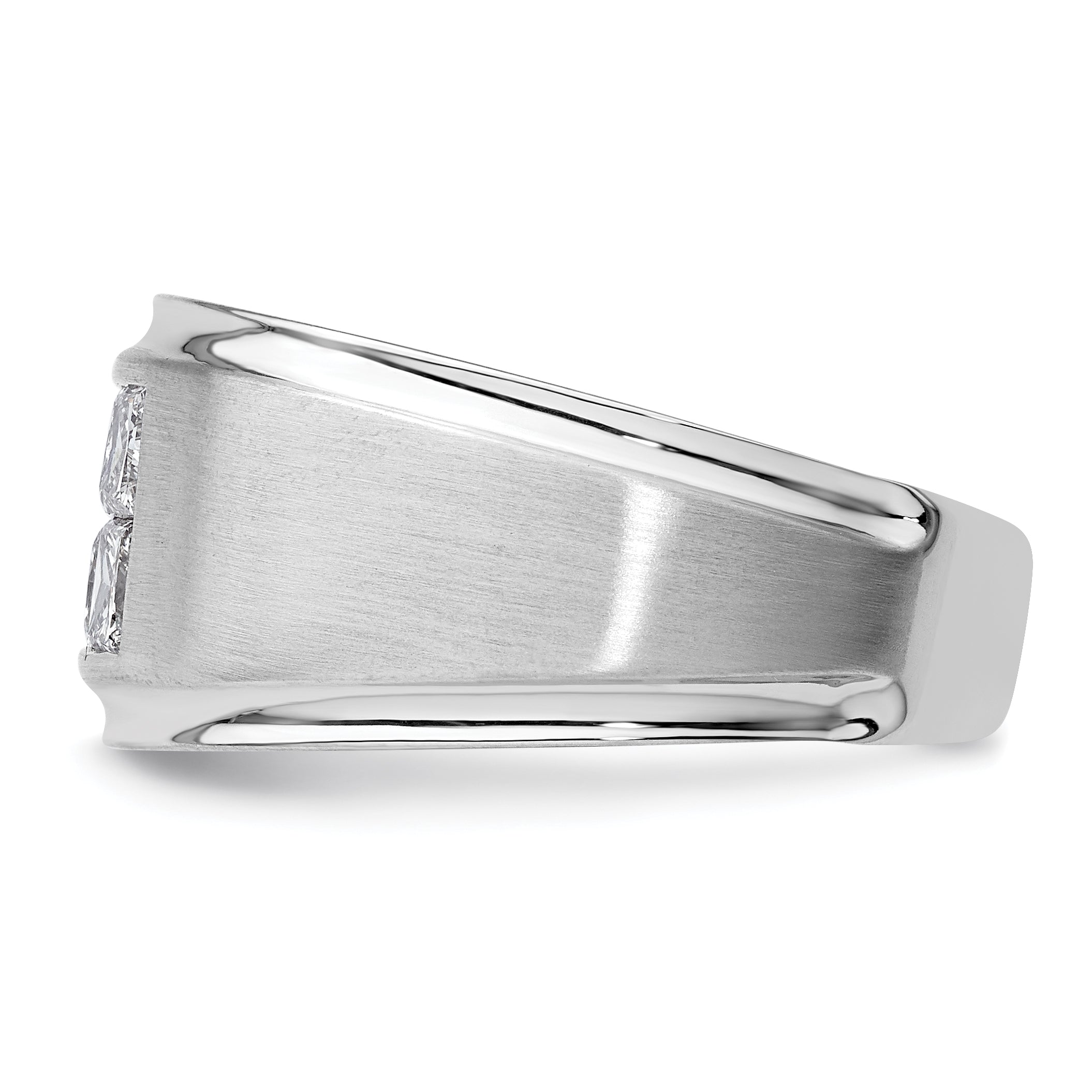 14k White Gold 7/8 Ct. Lab Grown Diamond VS/SI+ G+ Men's Ring