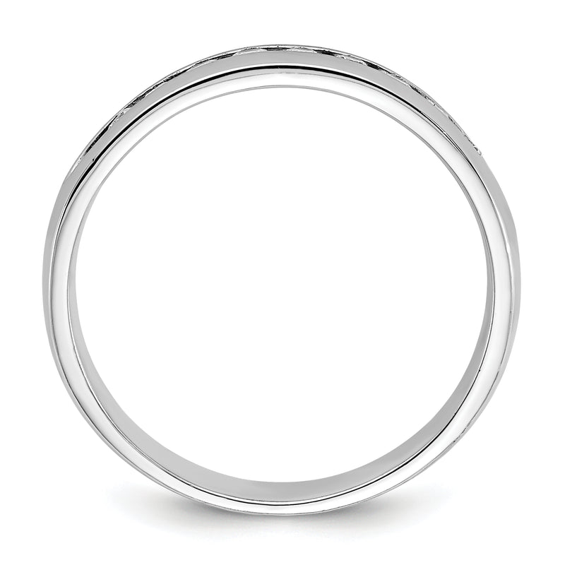 14k White Gold Men's 1/4 carat Diamond Complete Ring