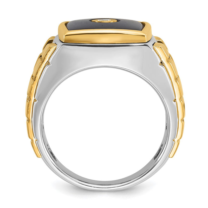 10K Two-Tone Two-Tone Fancy Ring Mounting
