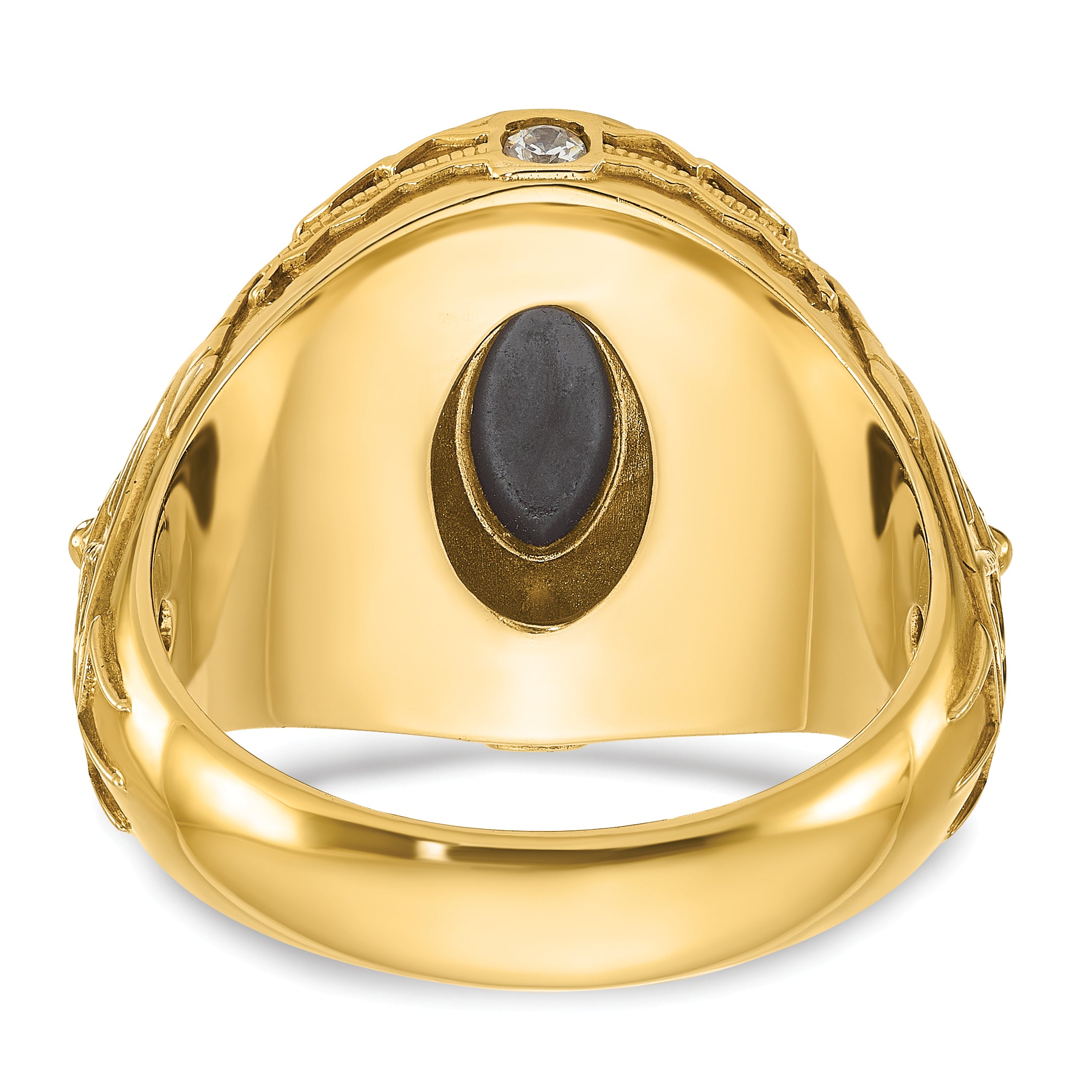 10K Yellow Gold 10Ky Fancy Ring Mounting