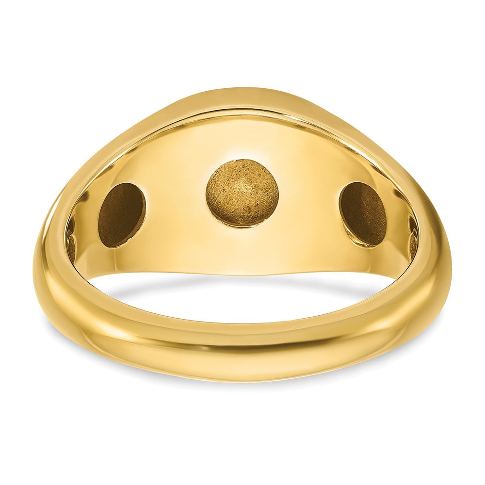 10K Yellow Gold Ibgoodman Men'S Ruby Doublet Stone Complete Ring