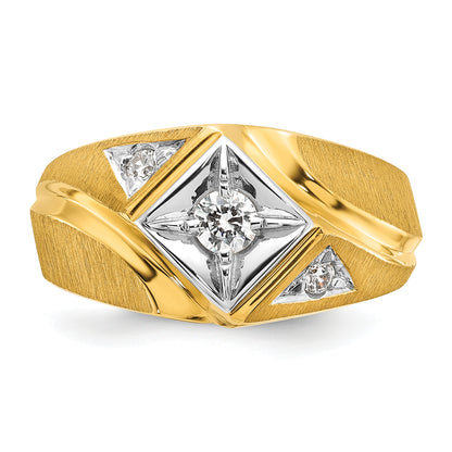 10K Two-Tone 10Ky Fancy Ring Mounting