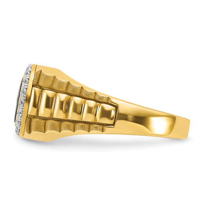 10K Two-Tone Two-Tone Fancy Ring Mounting