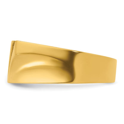 14k Yellow Gold Men's Diamond 1/3 carat Complete Ring
