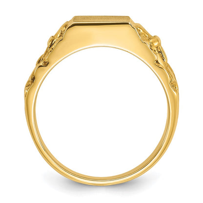 10K Yellow Gold 10Ky Fancy Ring Mounting
