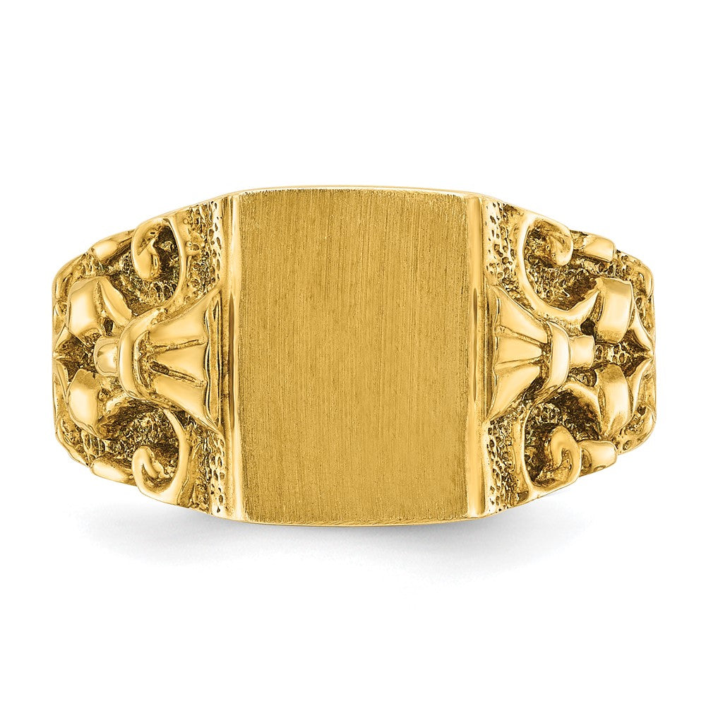 10K Yellow Gold 10Ky Fancy Ring Mounting