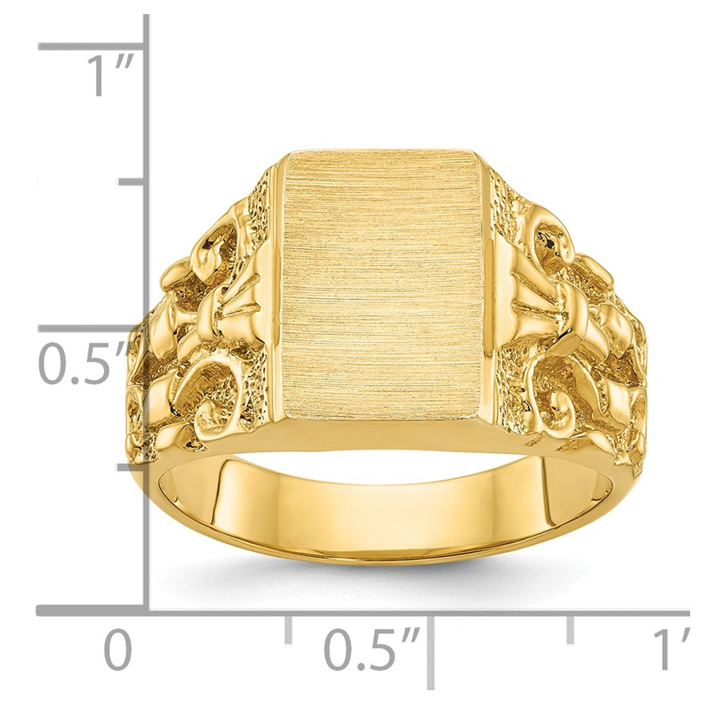 10K Yellow Gold 10Ky Fancy Ring Mounting