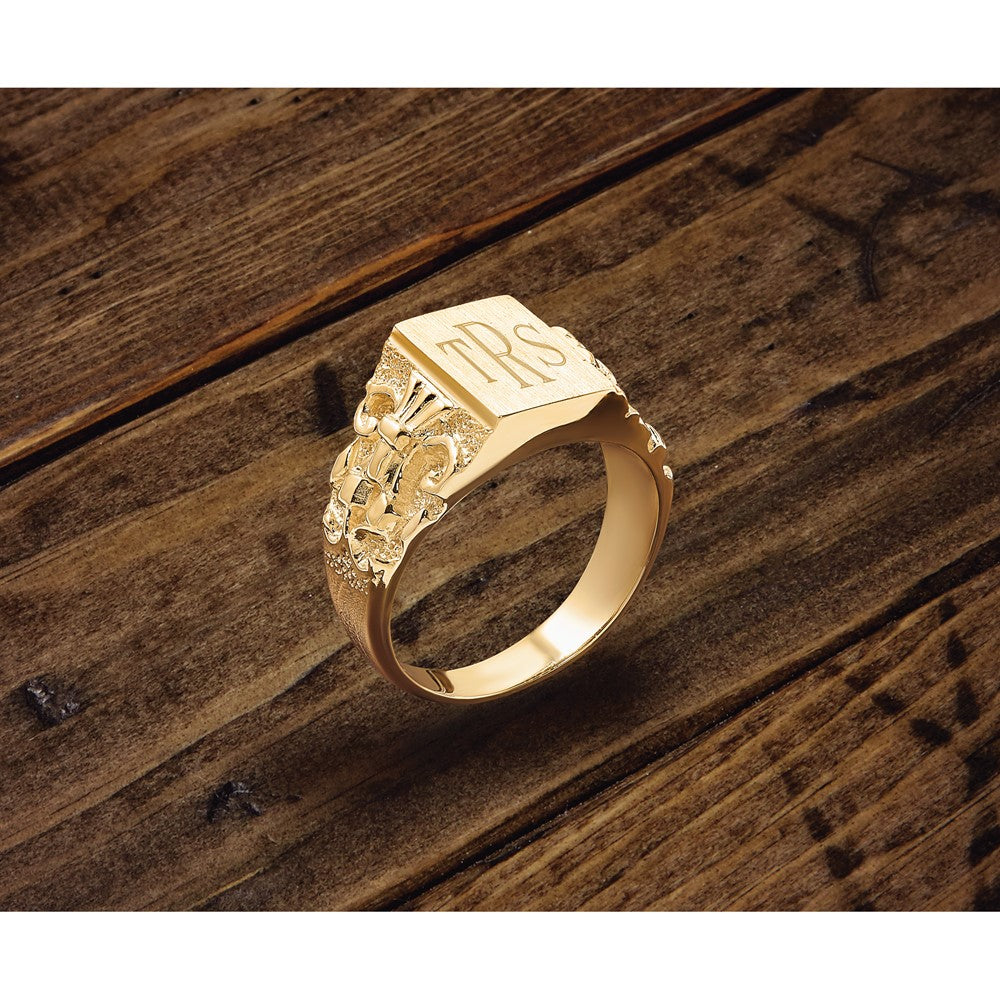 10K Yellow Gold 10Ky Fancy Ring Mounting