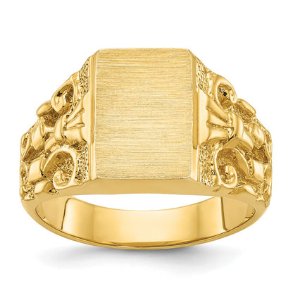 10K Yellow Gold 10Ky Fancy Ring Mounting