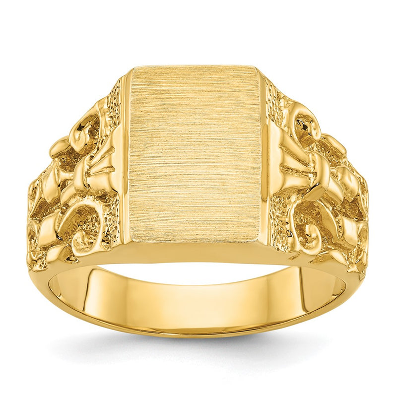 10K Yellow Gold 10Ky Fancy Ring Mounting