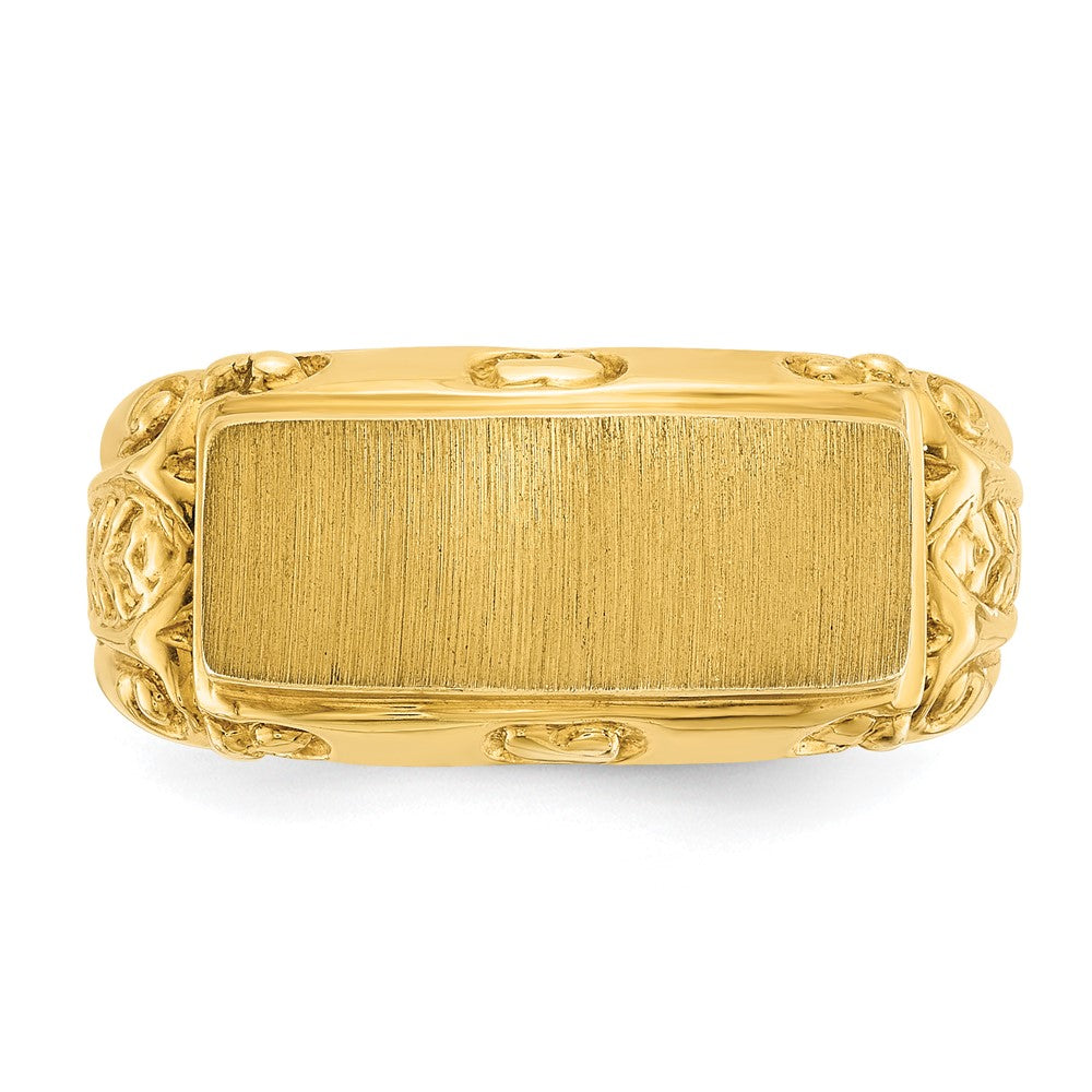 10K Yellow Gold 10Ky Fancy Ring Mounting