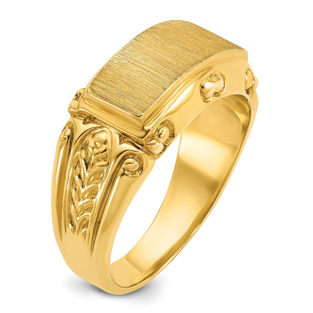 10K Yellow Gold 10Ky Fancy Ring Mounting