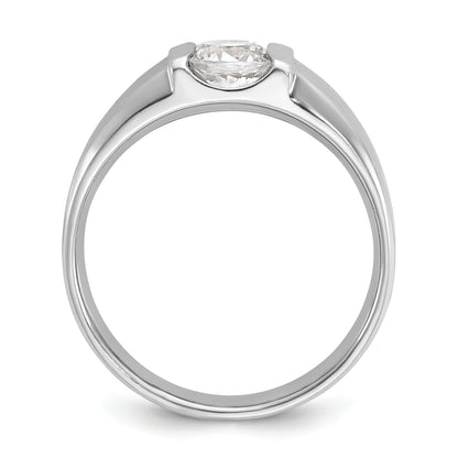 14k White Gold 1 Ct. Lab Grown Diamond VS/SI+ G+ Men's Ring